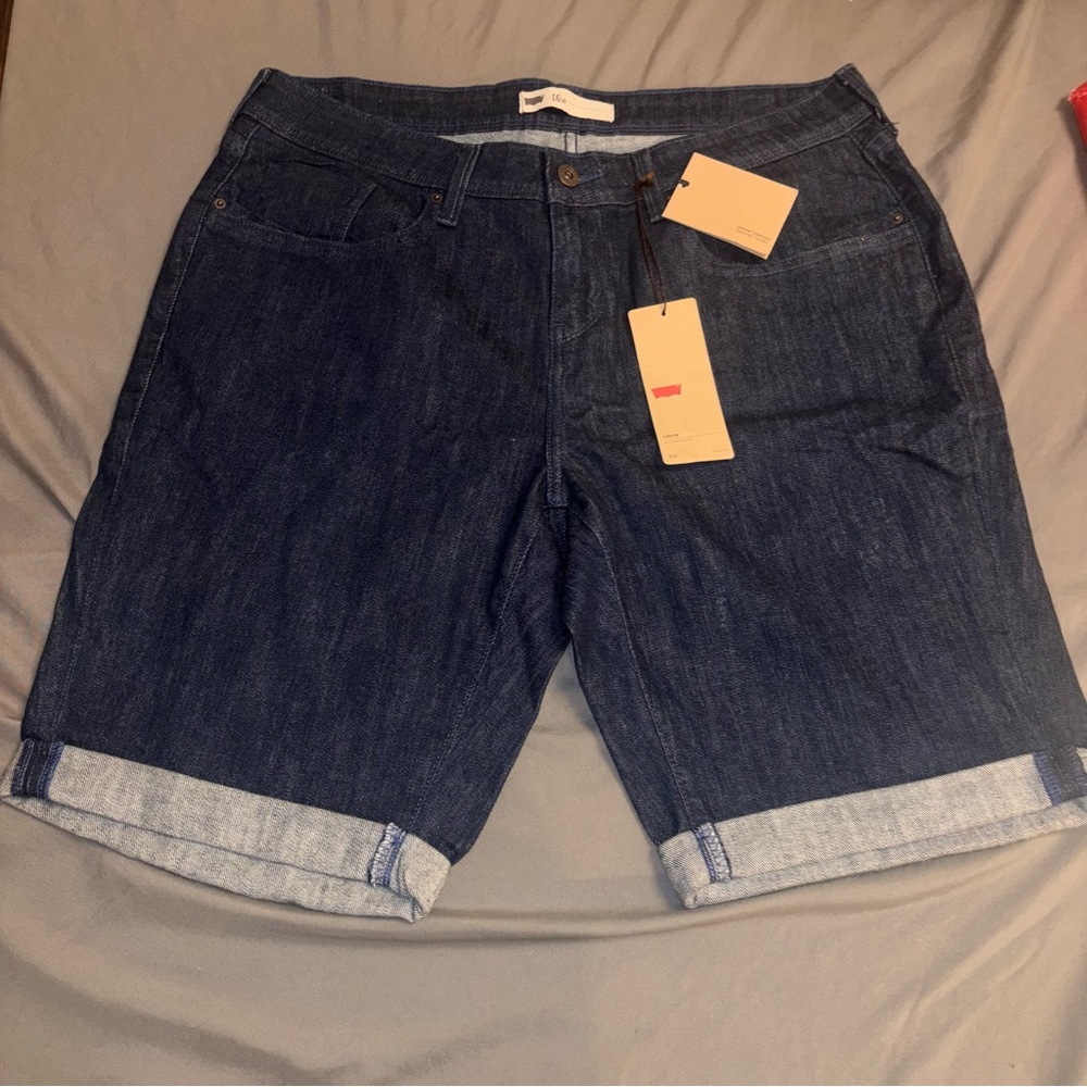 Levi's Dark Blue Women's Jean Shorts 16W NWT